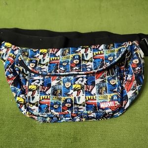 Marvel Captain America Multicolor Comic Belt Bag